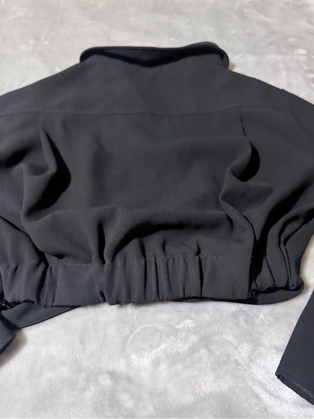 Zara Black Twist-Front Long-Sleeve Button-Down Shirt - Picture 7 of 9